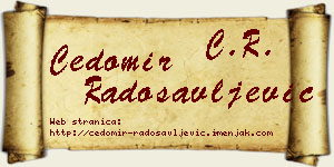 Čedomir Radosavljević vizit kartica